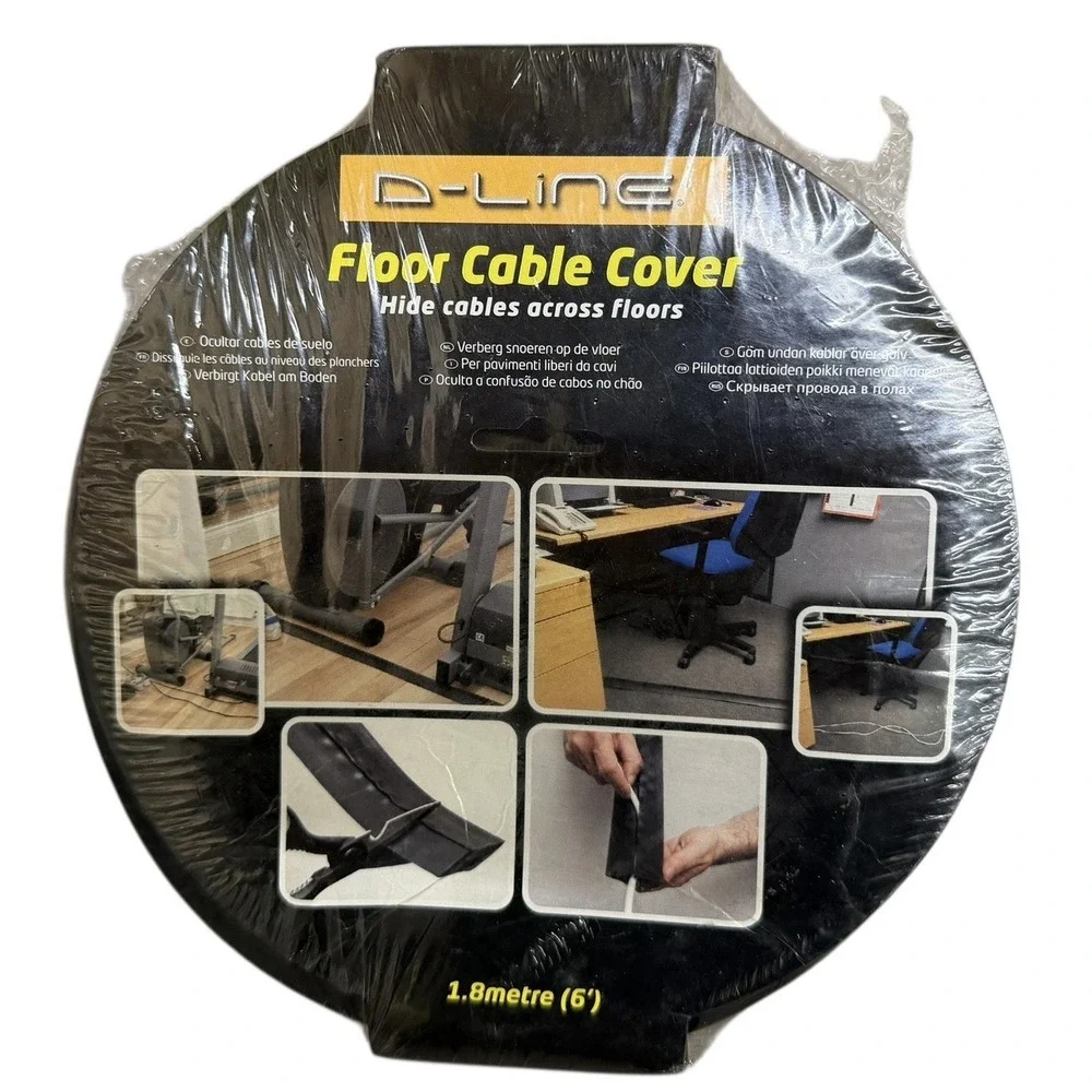 D-Line‎ Floor Cable Cover 6' Length Made In U.S.A. In Black